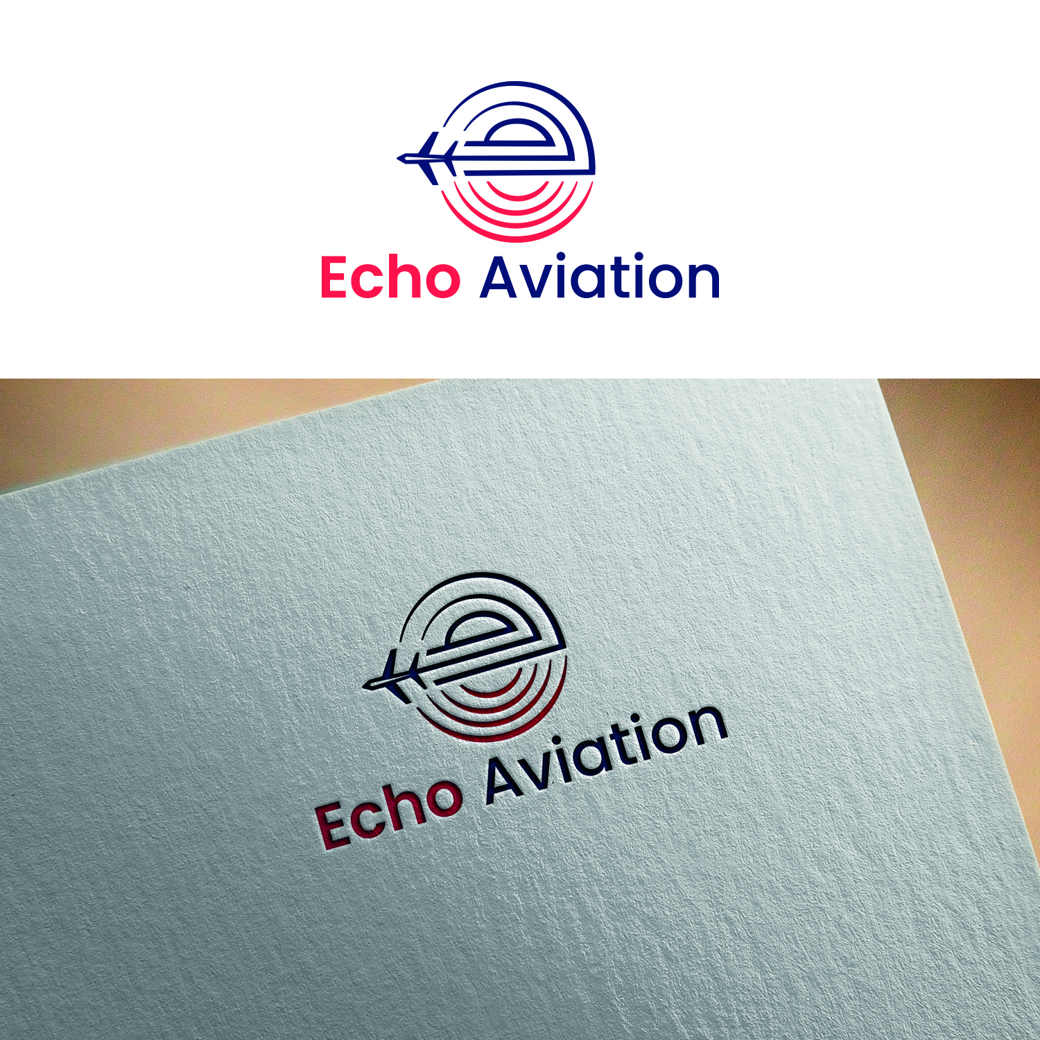 Logo Design by Maxo-Biz for Echo Aviation | Design #26390661