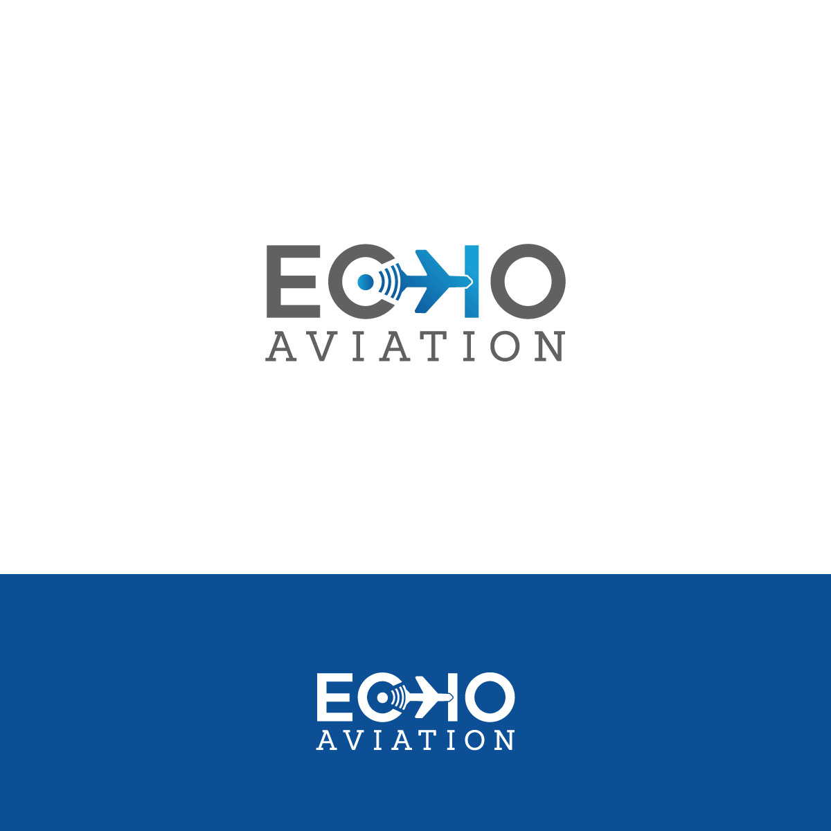 Logo Design by Minimal Studio for Echo Aviation | Design #26392878