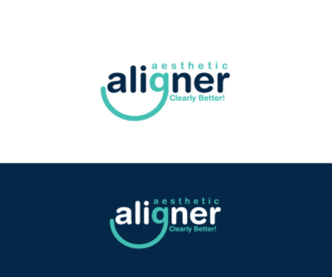 Brand Name: Aesthetic Aligner.  Tag Line: "Clearly Better!" | Logo Design by FourtuneDesign