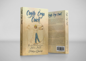 Cogito Ergo Coach: Ancient Philosophy for Modern Minds (Book cover) | Diseño de Flyer por CreaTVIT