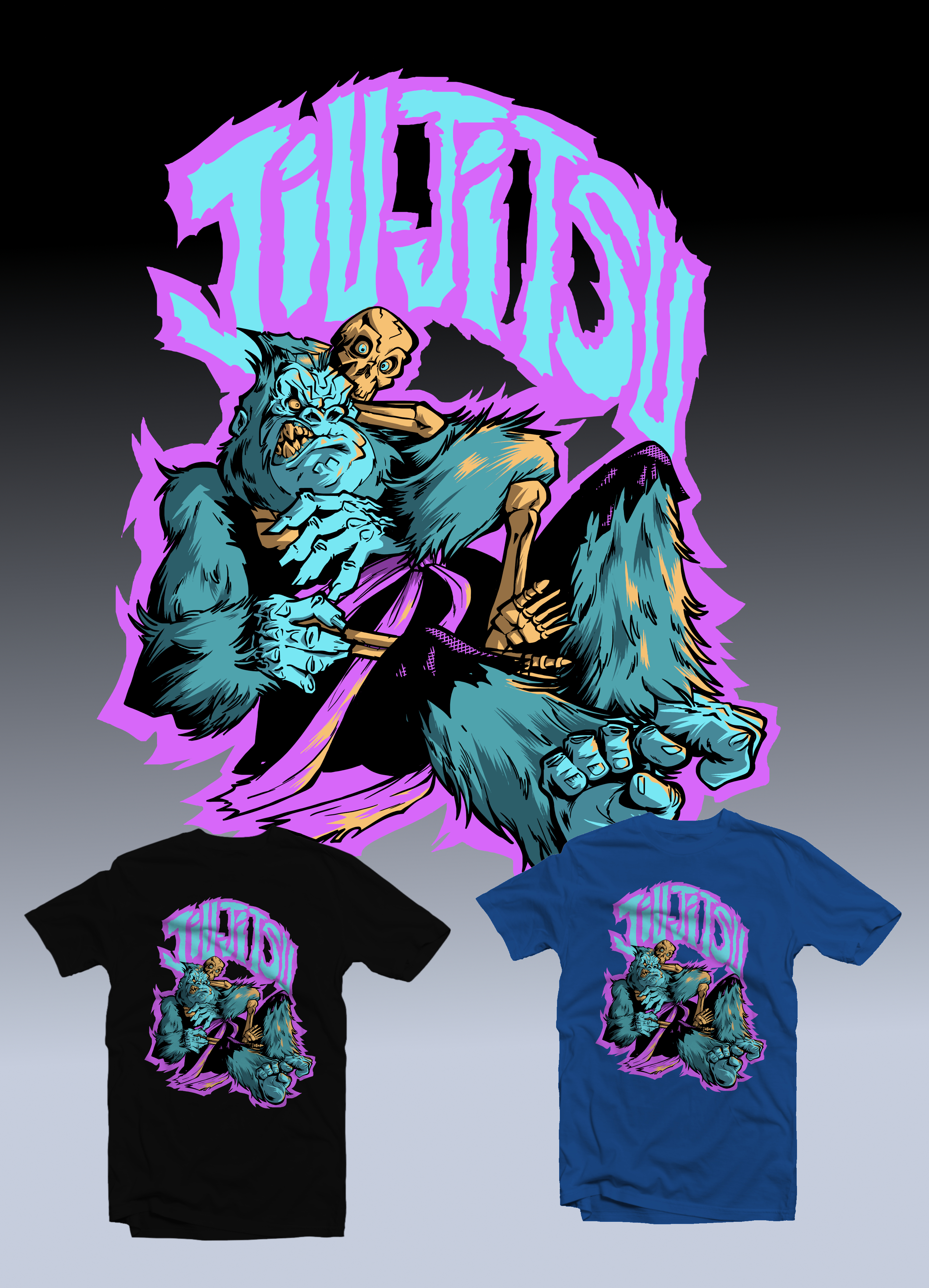 T-shirt Design by Tomi Ax for Jiu Jitsu Clan | Design #26455728