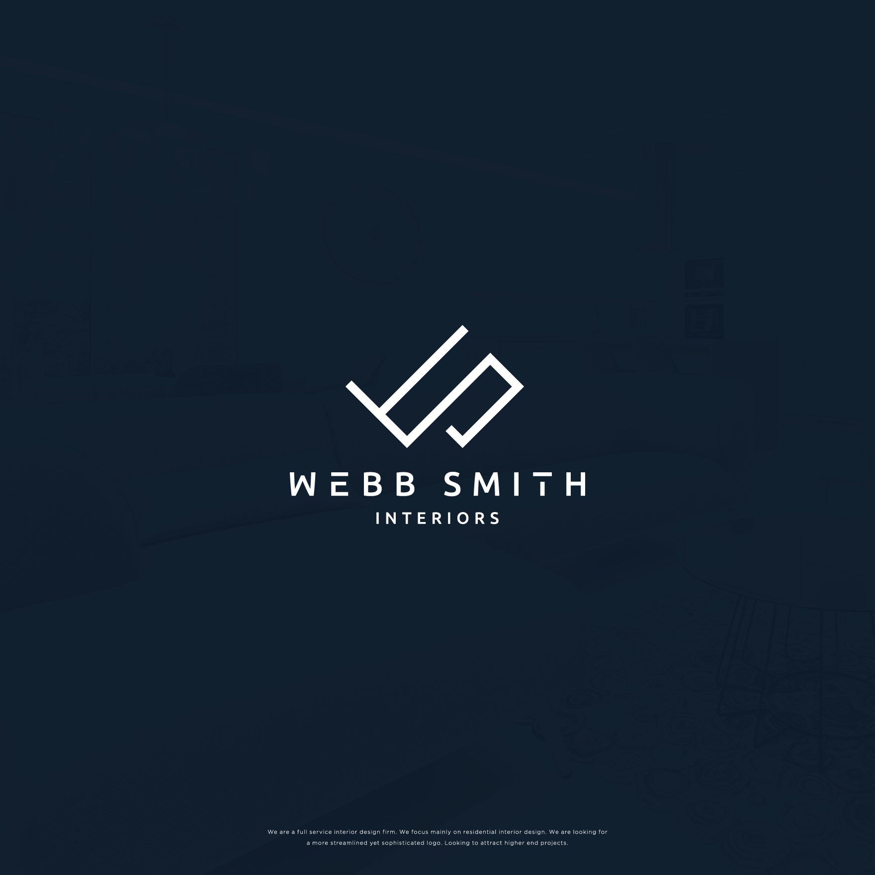 Logo Design by ds | designstructure for Webb Smith Interiors | Design #26394010