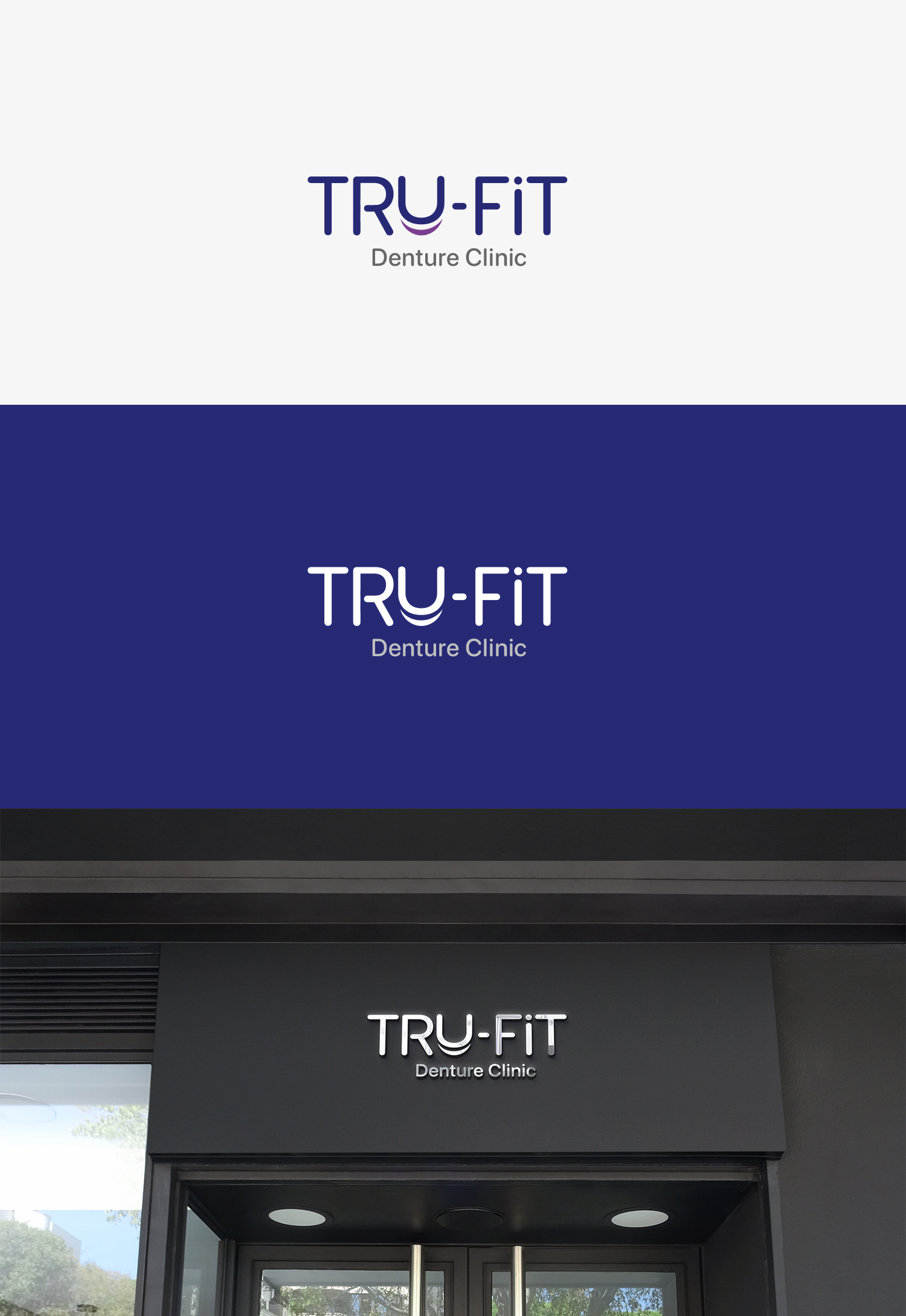 Logo Design by TOB Digital Media for Tru-Fit Denture Clinic | Design #26402041