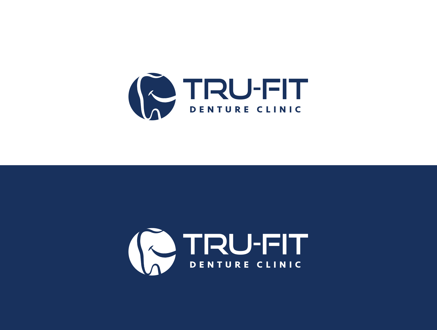 Logo Design by wonderland for Tru-Fit Denture Clinic | Design #26396144