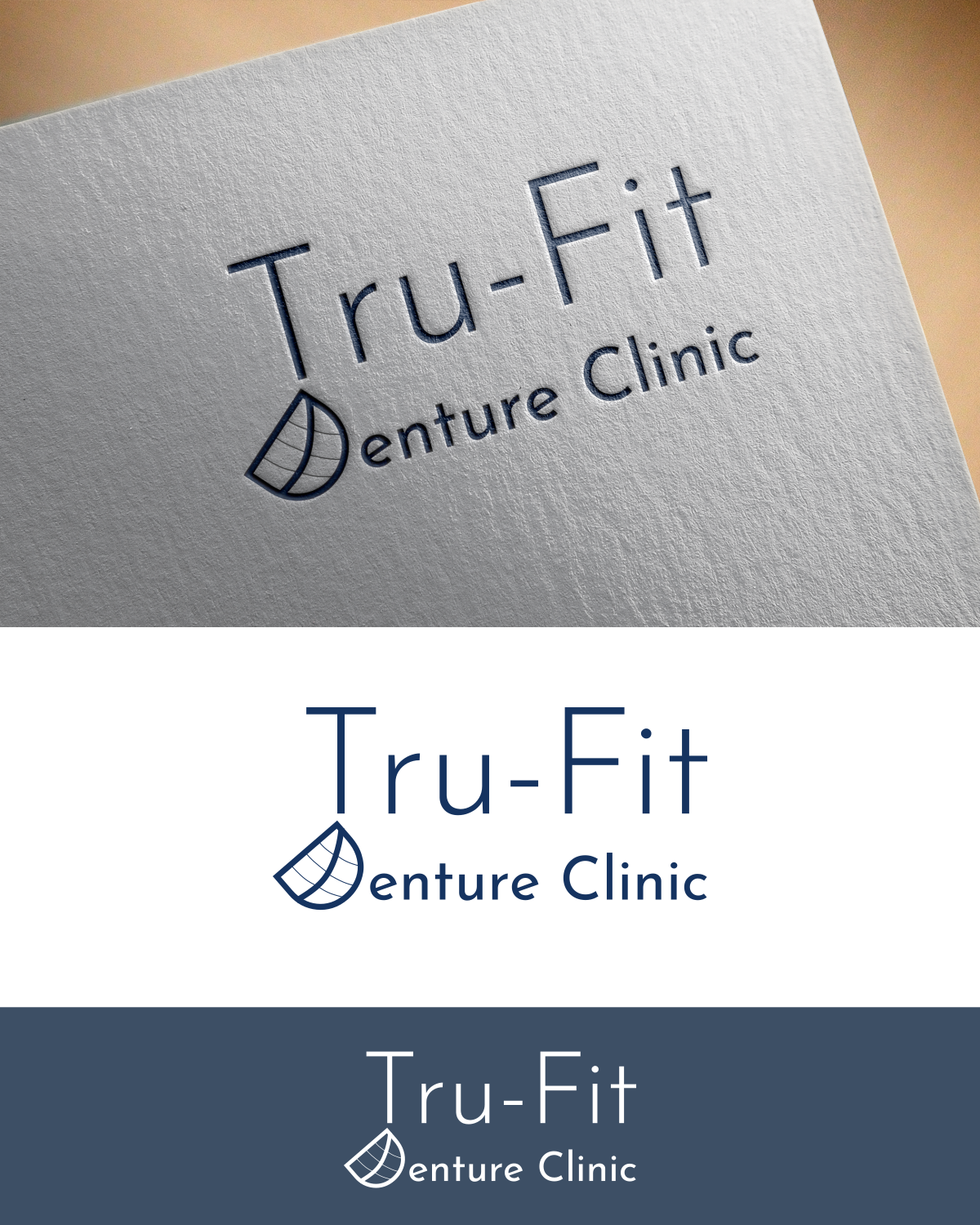 Logo-Design von design.bb für Tru-Fit Denture Clinic | Design #26402393