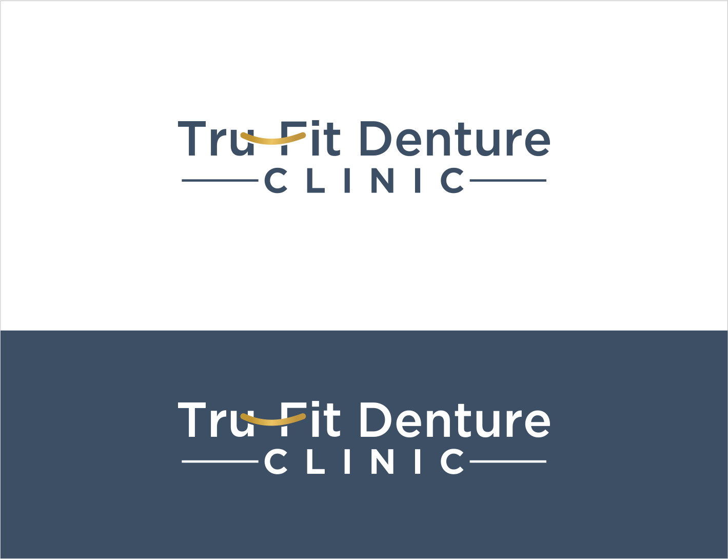 Logo Design by BNdesigner for Tru-Fit Denture Clinic | Design #26426947