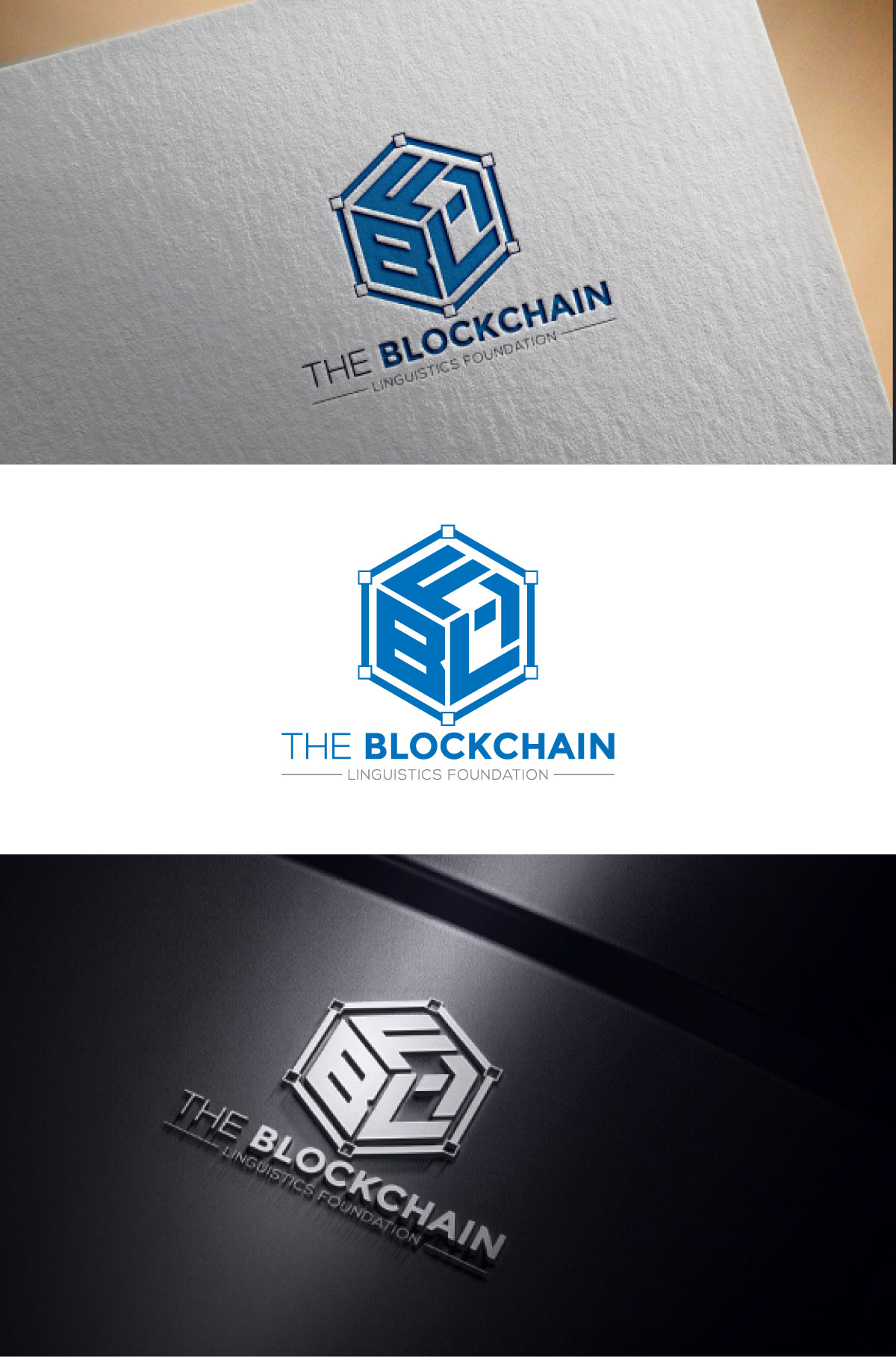 Logo Design by Hridoy Mizi 2 for The Blockchain Linguistics Foundation | Design #26399005