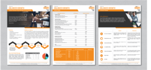 Client Fund Fact Sheet Flyer - Investment Advisory | Broschüren-Design von alex989