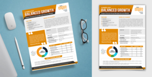 Client Fund Fact Sheet Flyer - Investment Advisory | Broschüren-Design von ARTOGRAPHY