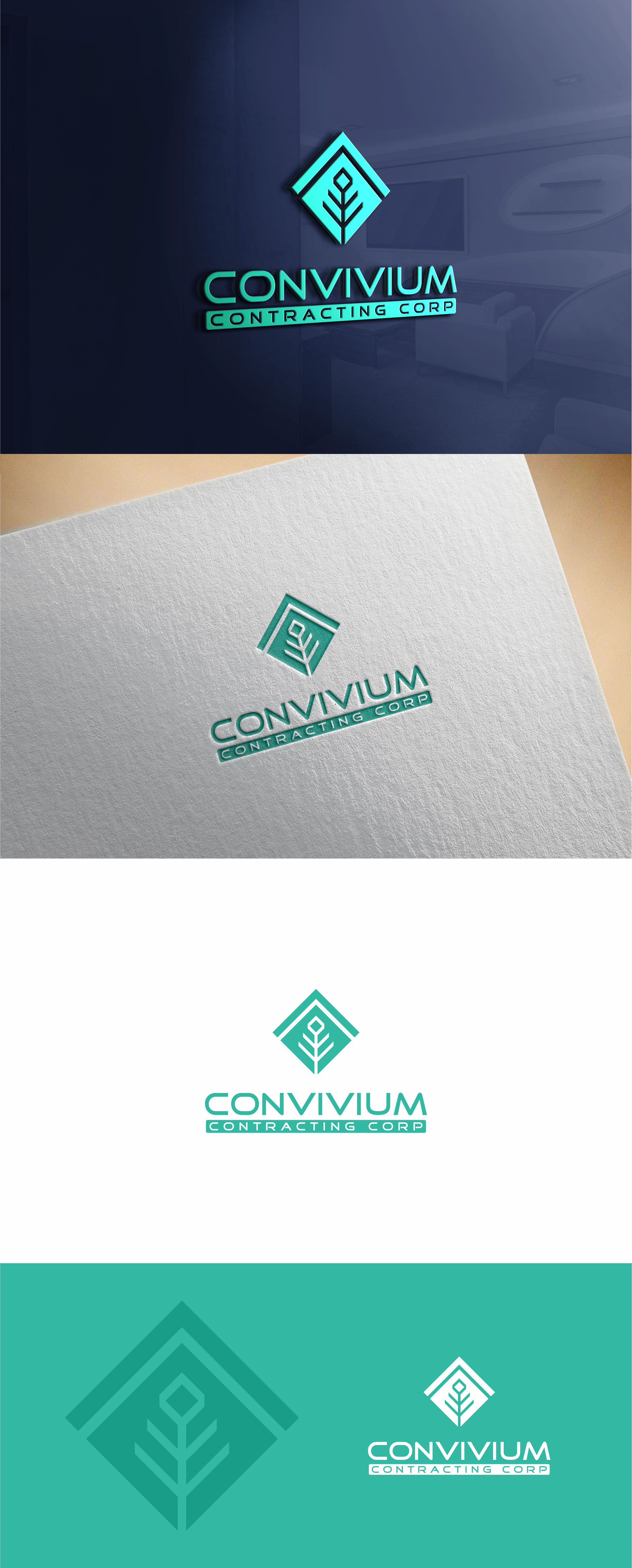 Diseño de Logo por ViciouSaint para Convivium Contracting Corp. | Diseño #26401861