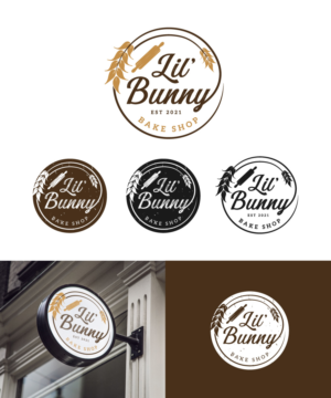 Lil’ Bunny Bake Shop | Design de Logo par Cactus Designs