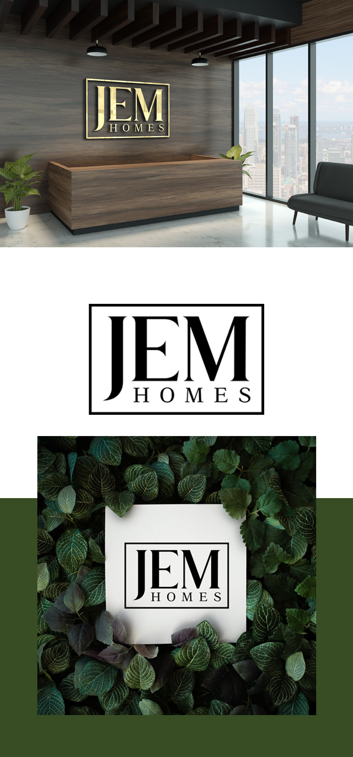 Logo Design by 4AD for JEM Homes | Design #26404427