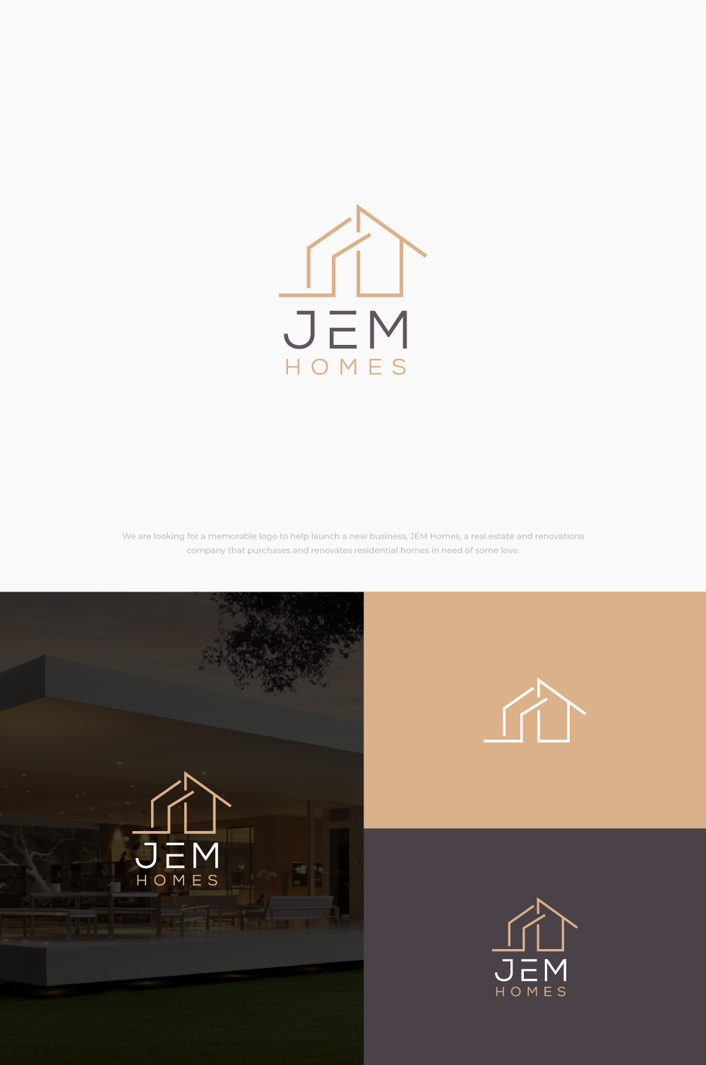Logo Design by mintcreative for JEM Homes | Design #26405143