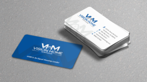 Edgy rebranded biz cards VHM | Business Card Design by Dave Paresh