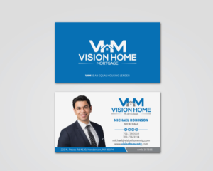 Edgy rebranded biz cards VHM | Business Card Design by MDesign