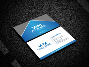 Edgy rebranded biz cards VHM | Business Card Design by Bold Pixels