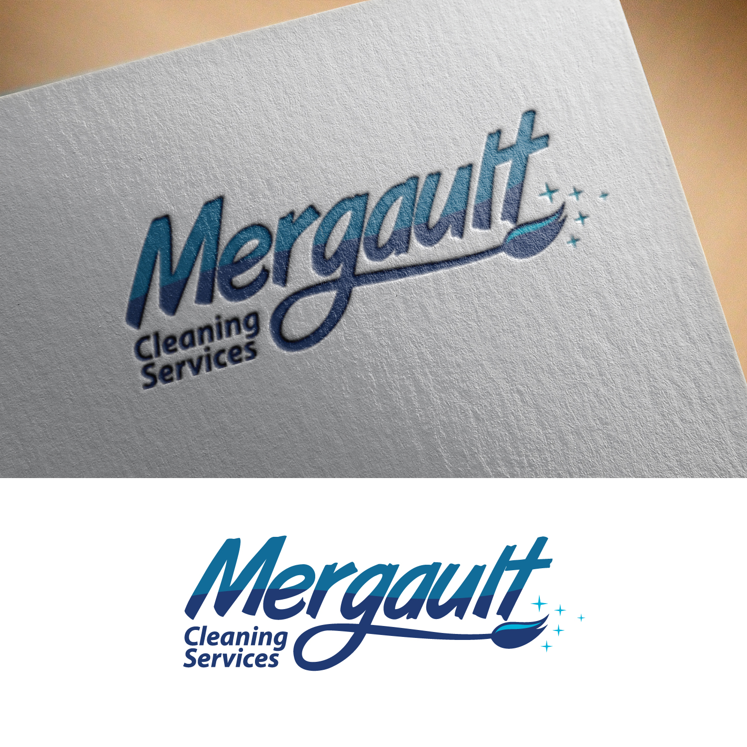 Logo Design by GODDREAMCREATION for Mergault Cleaning Services | Design #26404213