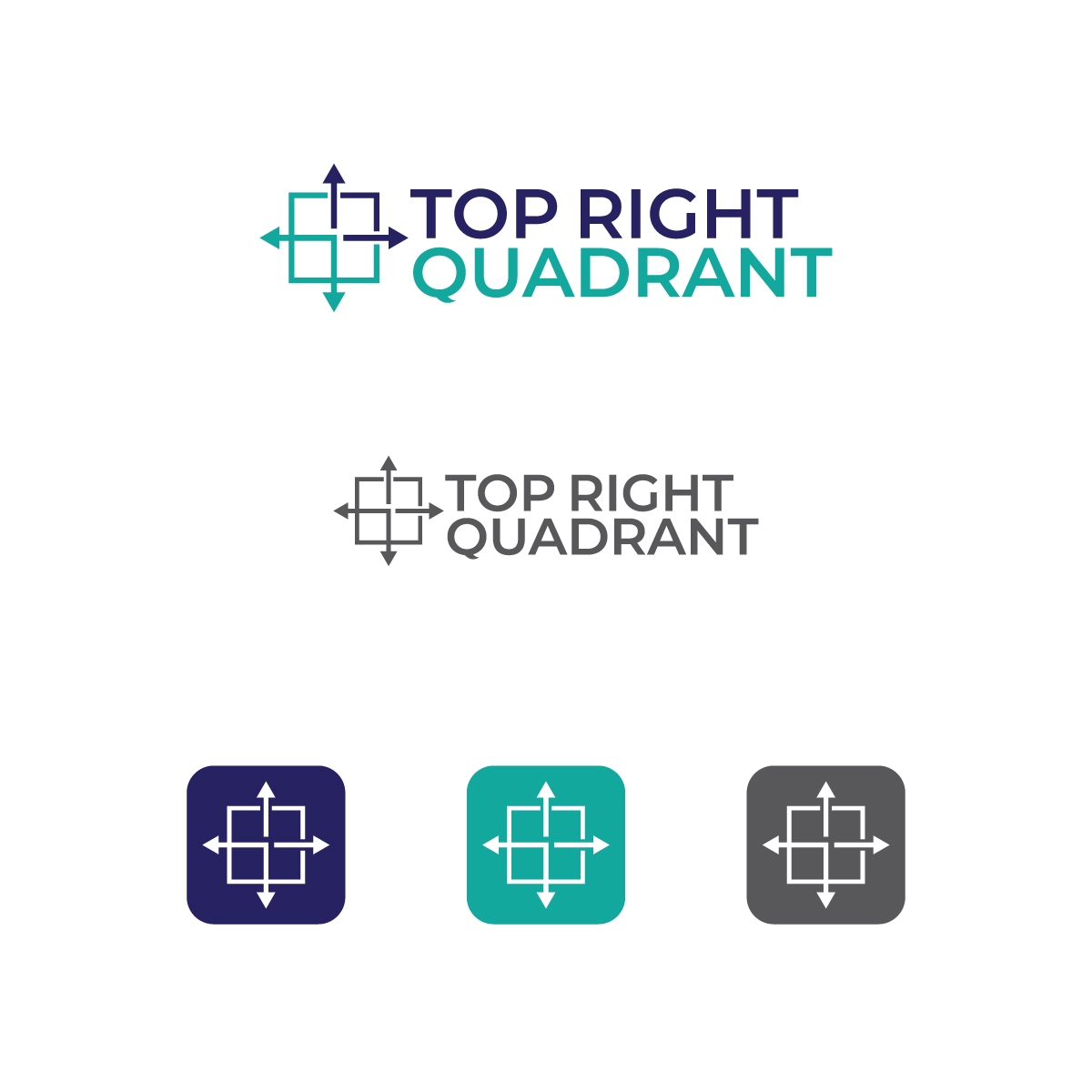 Design de Logo par Graphic Bricks pour Top Right Quadrant | Design #26408047