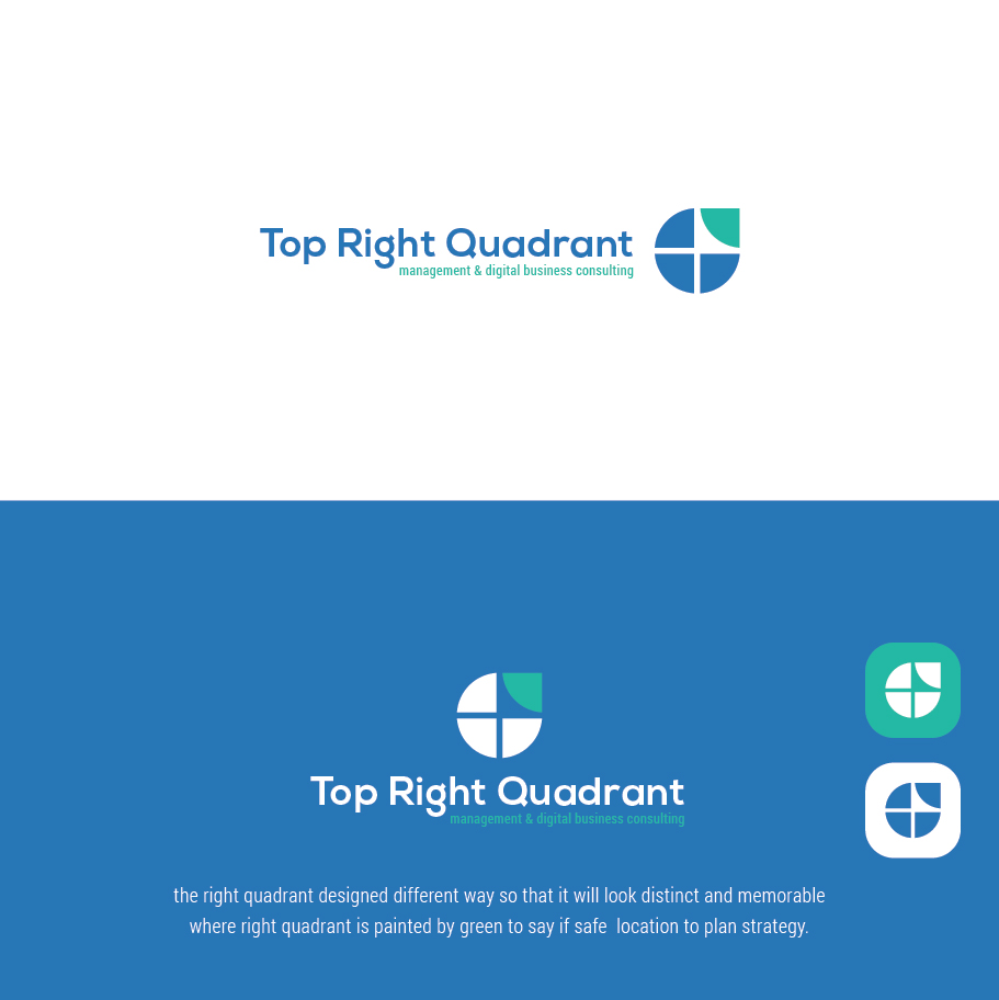 Diseño de Logo por nandkumar para Top Right Quadrant | Diseño #26403092