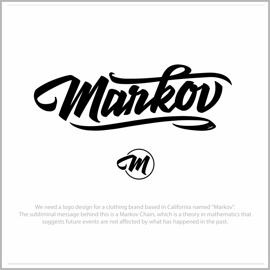 Logo Design by  Raicho for Markov Clothing | Design: #26404282