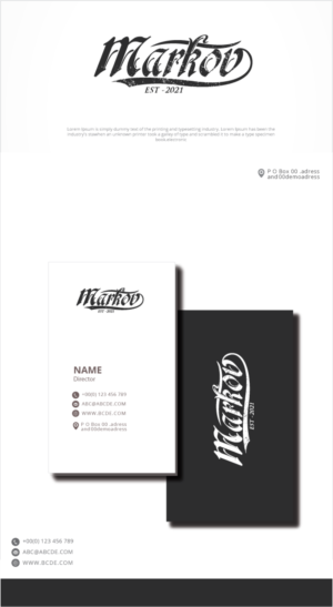 Logo Design by graphicevolution for Markov Clothing | Design: #26403998