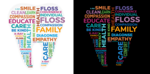 Tooth Shaped Vision Board for Mobile Dental Hygiene Practice  | Diseño Gráfico por SAI DESIGNS