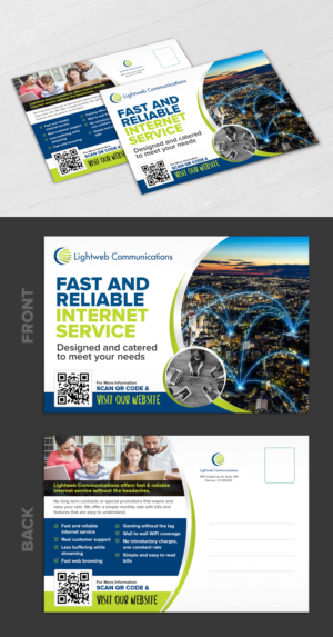 Startup internet service provider needs door hanger and post card design | Diseño de Flyer por SAI DESIGNS