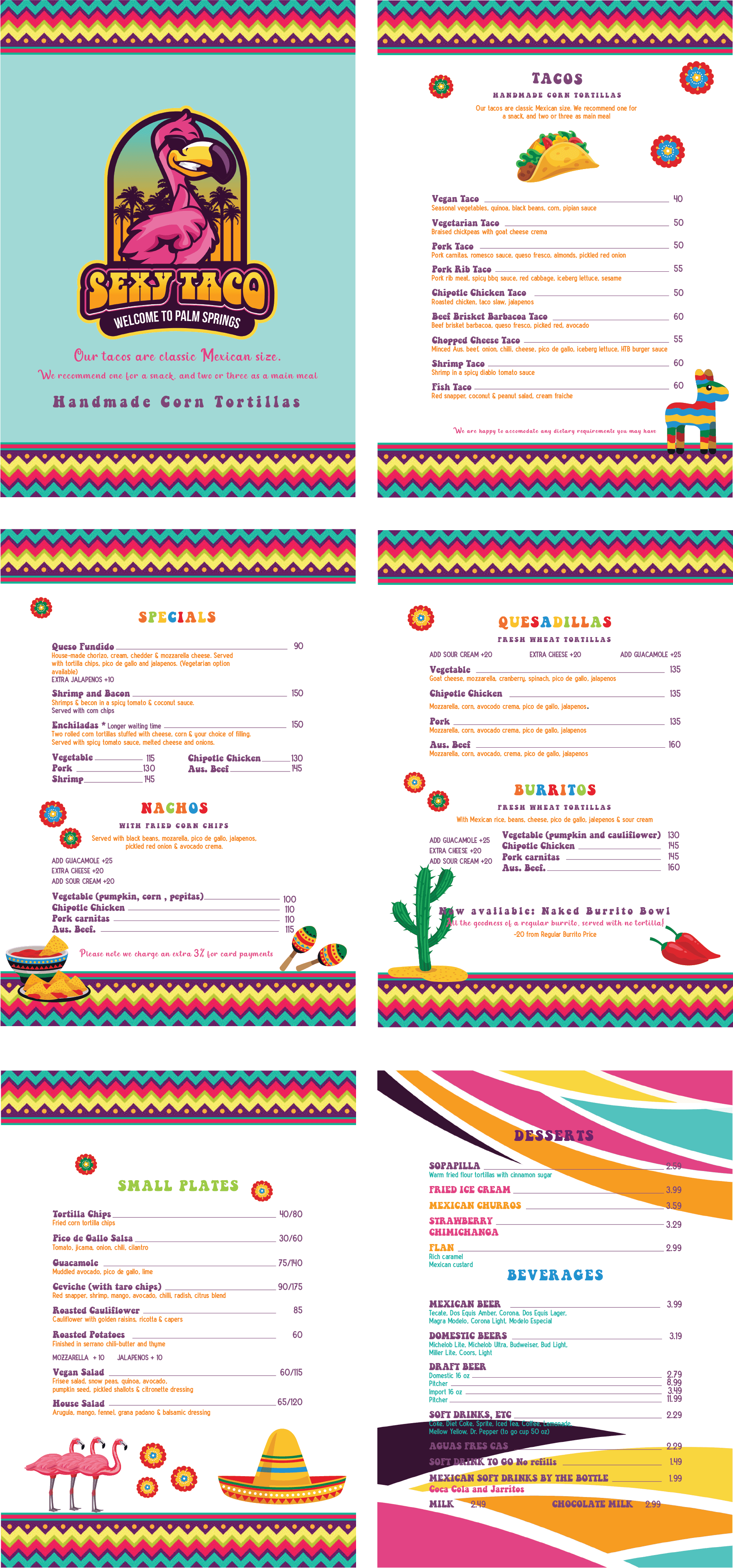 Menu Design by Einder for this project | Design #26448925