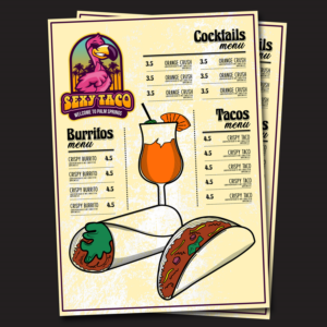 Menu Design by Ong for this project | Design #26434162