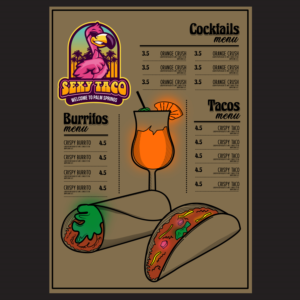 Menu Design by Ong for this project | Design: #26434509