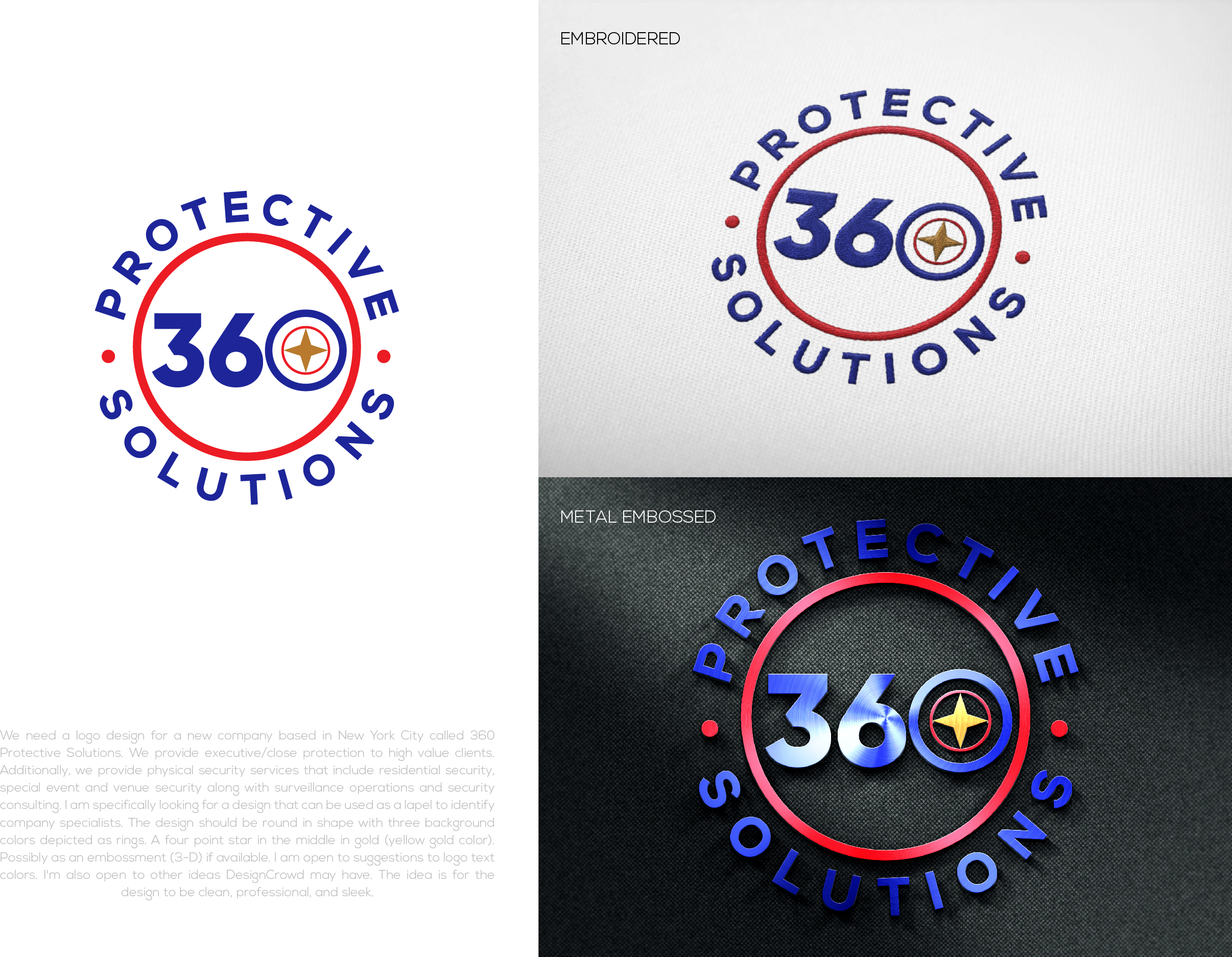 Logo Design by dharlan for 360 Protective Solutions LLC | Design #26406943