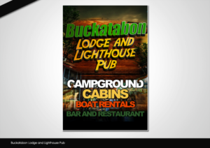 Buckatabon Lodge and Lighthouse Pub | Flyer-Design von disign