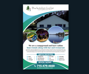 Buckatabon Lodge and Lighthouse Pub | Flyer-Design von ecorokerz