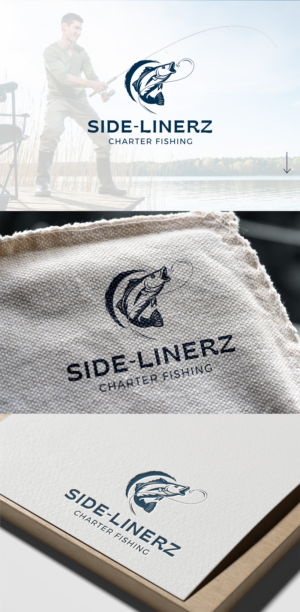 side-linerz charter fishing | Logo Design by B.Tibéri