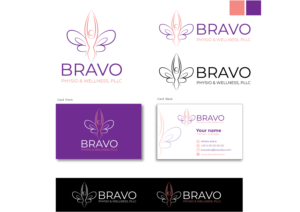 Logo Design by Sevy for Bravo Physio & Wellness, PLLC | Design: #26453477