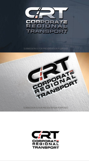 The Name "Corporate Regional Transport" or the initials "CRT" or.nothing at all. | Logo Design by graphicevolution