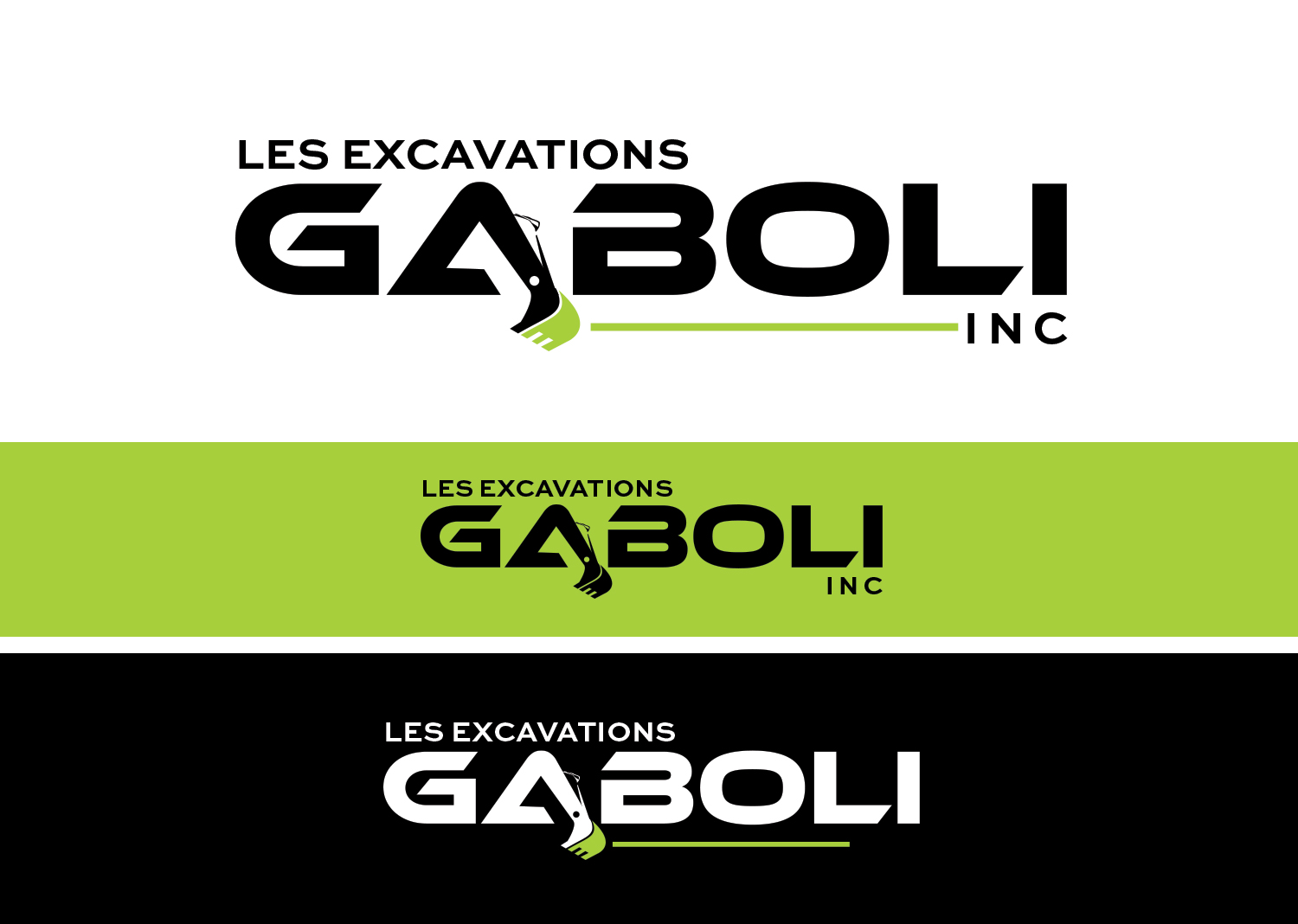Logo Design by ivo_i_ivanov for Les Excavations Gaboli Inc | Design #26416816