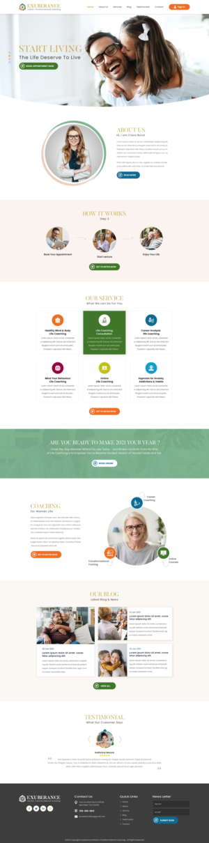 Aligned Heart & Mind. Tagline: Holistic Transformational Coaching | Web Design by Reimagine