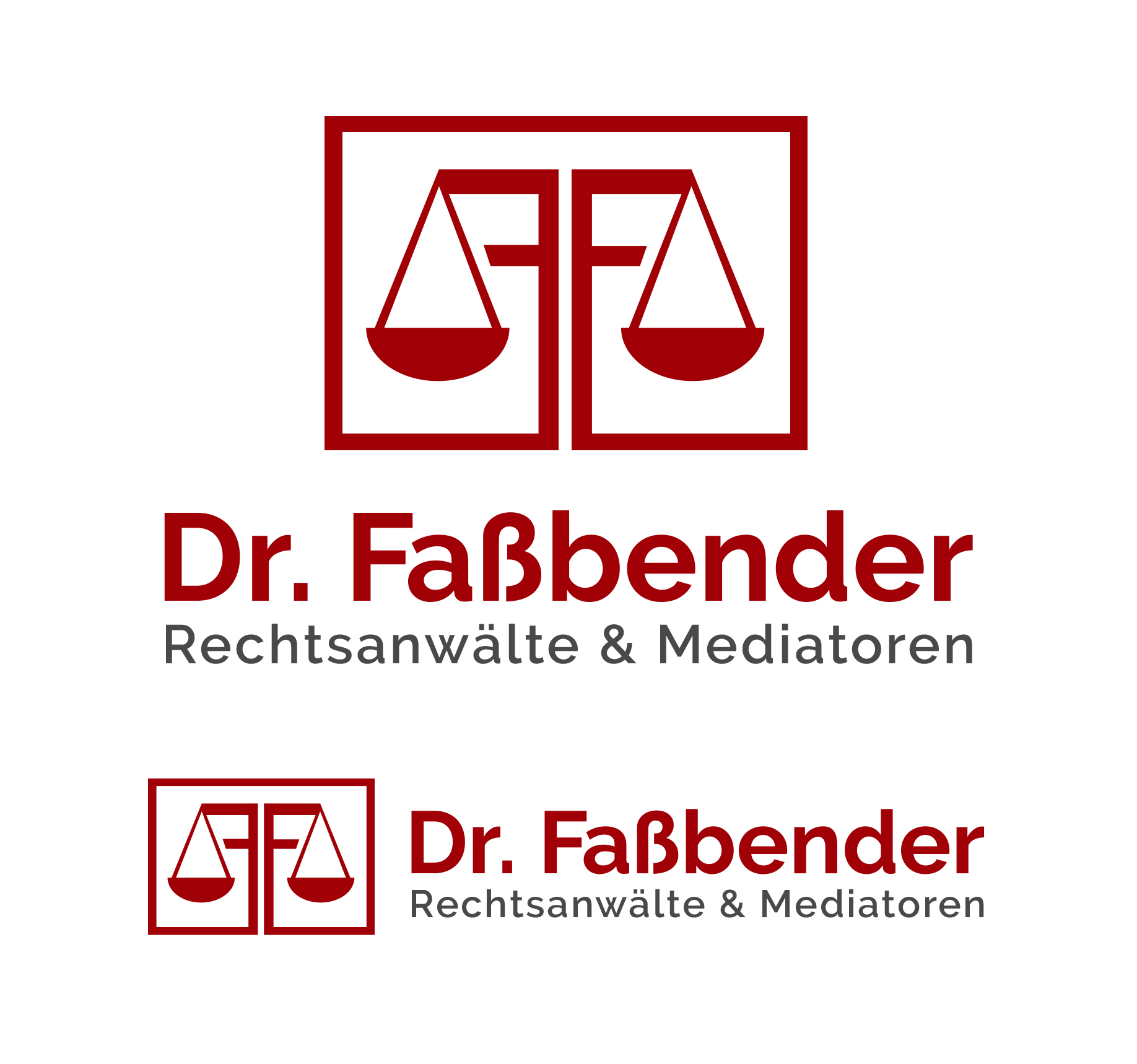 Letterhead Design by Creations Box 2015 for Dr. Fassbender Rechtsanwaelte & Mediatoren | Design #26416005