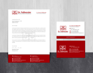 Briefkopf-Design von Creations Box 2015 für Dr. Fassbender Rechtsanwaelte & Mediatoren | Design: #26417148
