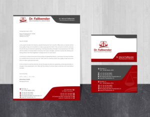 Letterhead Design by Creations Box 2015 for Dr. Fassbender Rechtsanwaelte & Mediatoren | Design: #26417150