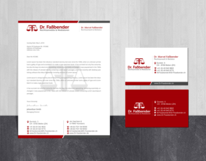 Letterhead Design by Creations Box 2015 for Dr. Fassbender Rechtsanwaelte & Mediatoren | Design: #26417600