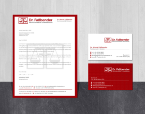Briefkopf-Design von Creations Box 2015 für Dr. Fassbender Rechtsanwaelte & Mediatoren | Design: #26419310