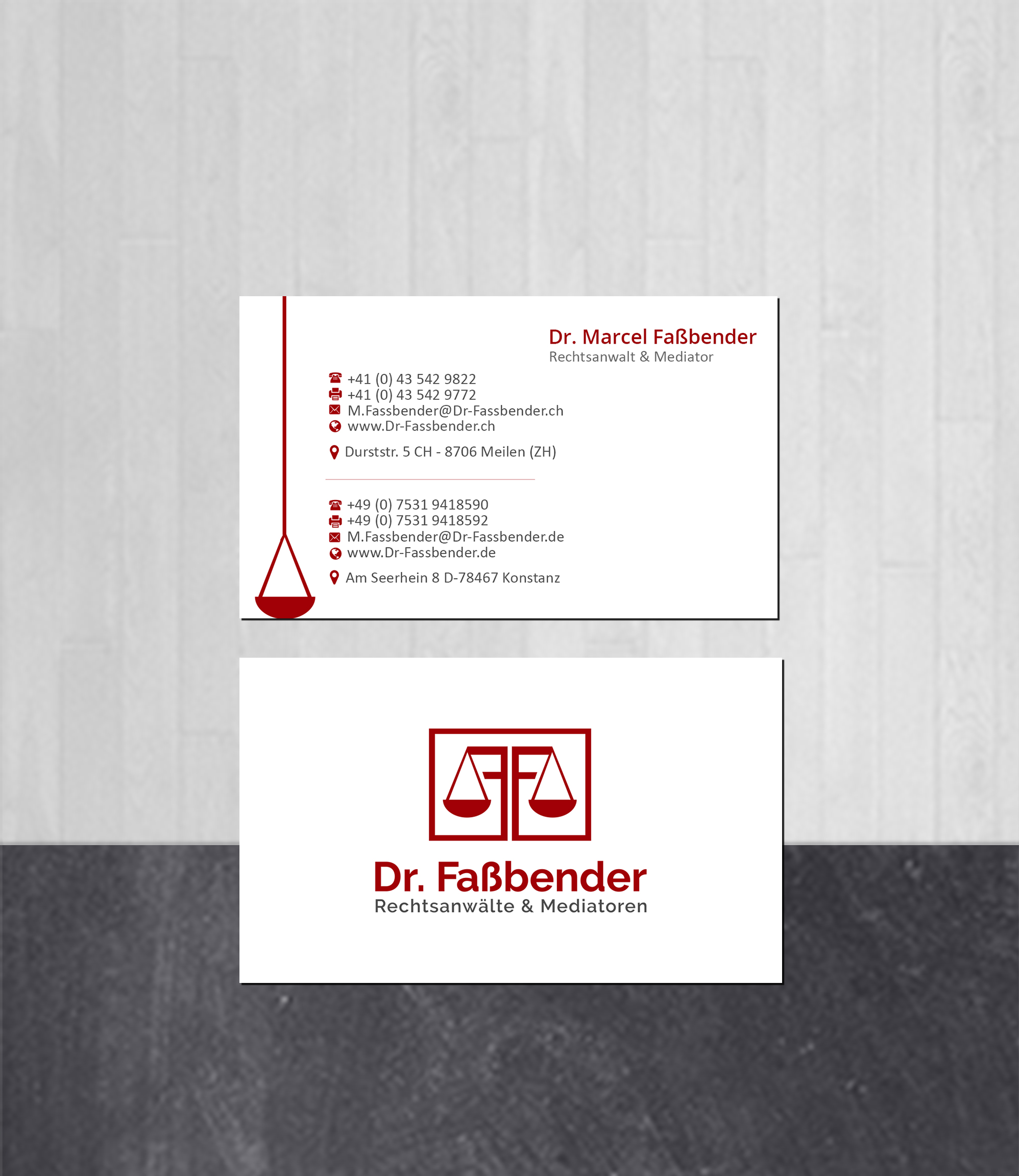 Letterhead Design by Creations Box 2015 for Dr. Fassbender Rechtsanwaelte & Mediatoren | Design #26422872