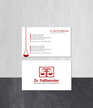 Letterhead Design by Creations Box 2015 for Dr. Fassbender Rechtsanwaelte & Mediatoren | Design: #26422872