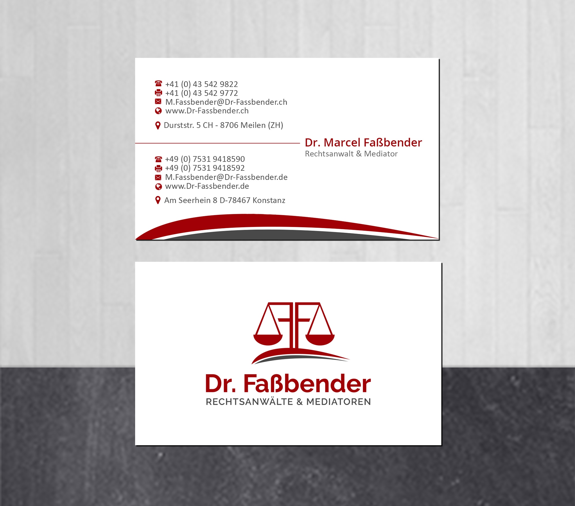 Letterhead Design by Creations Box 2015 for Dr. Fassbender Rechtsanwaelte & Mediatoren | Design #26422989