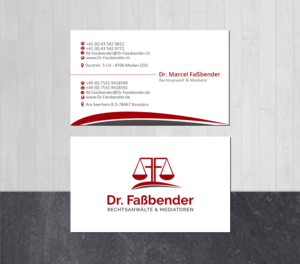 Letterhead Design by Creations Box 2015 for Dr. Fassbender Rechtsanwaelte & Mediatoren | Design: #26422989