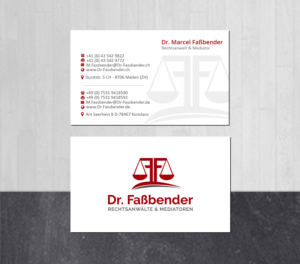 Letterhead Design by Creations Box 2015 for Dr. Fassbender Rechtsanwaelte & Mediatoren | Design: #26423265