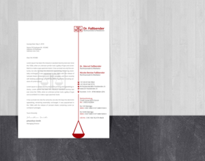 Letterhead Design by Creations Box 2015 for Dr. Fassbender Rechtsanwaelte & Mediatoren | Design: #26423345