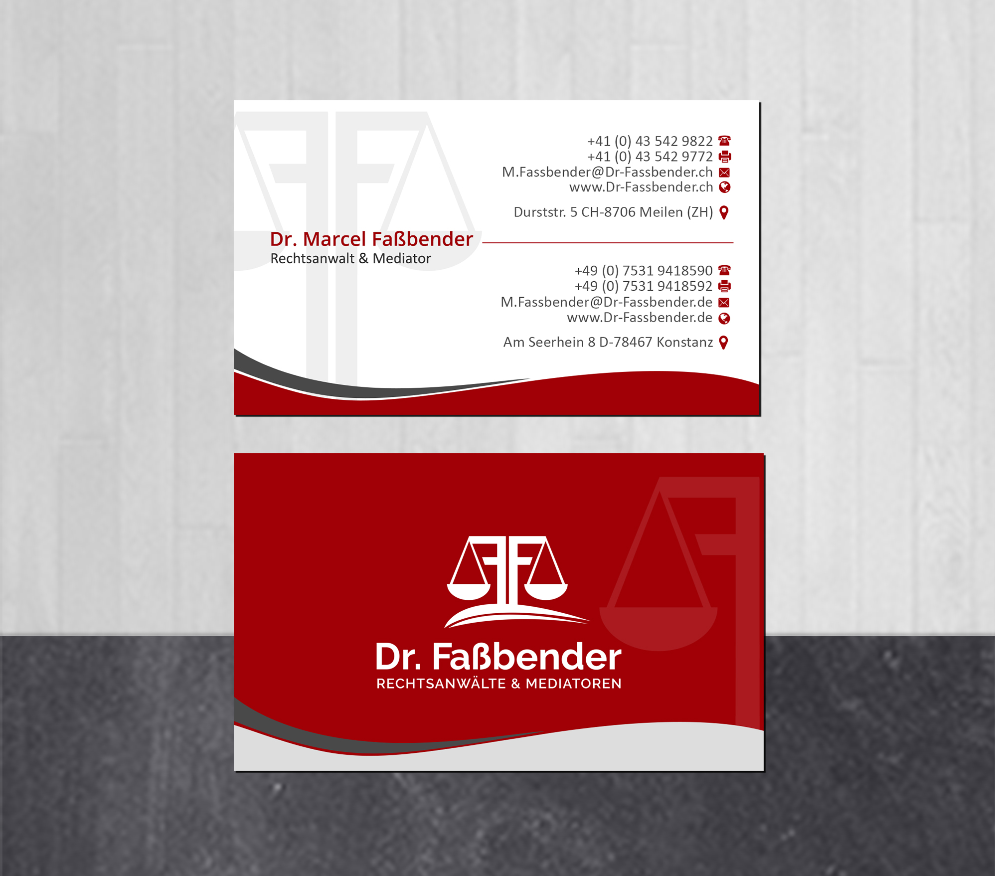 Design En-Tête par Creations Box 2015 pour Dr. Fassbender Rechtsanwaelte & Mediatoren | Design #26430093